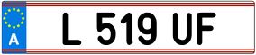 Trailer License Plate